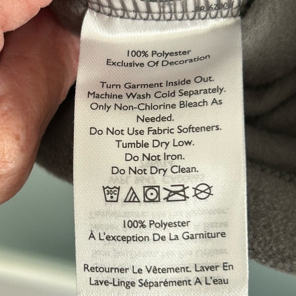 Eddie Bauer NWT Grey Fleece Snap Mock - lightweight- M - Picture 7 of 7